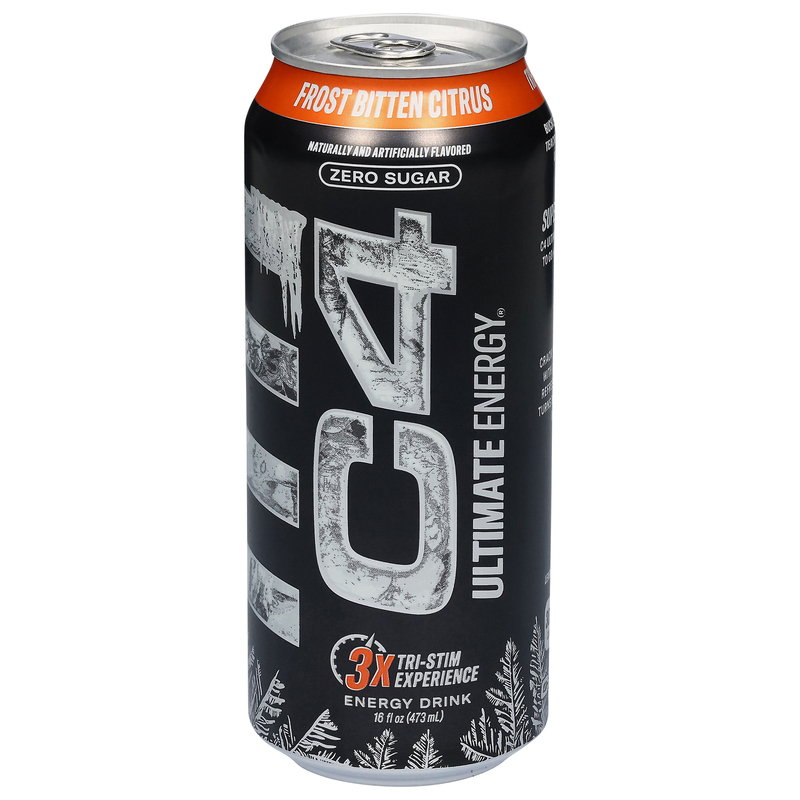C4 Energy Drink, Zero Sugar, Frost Bitten Citrus | Giant Eagle