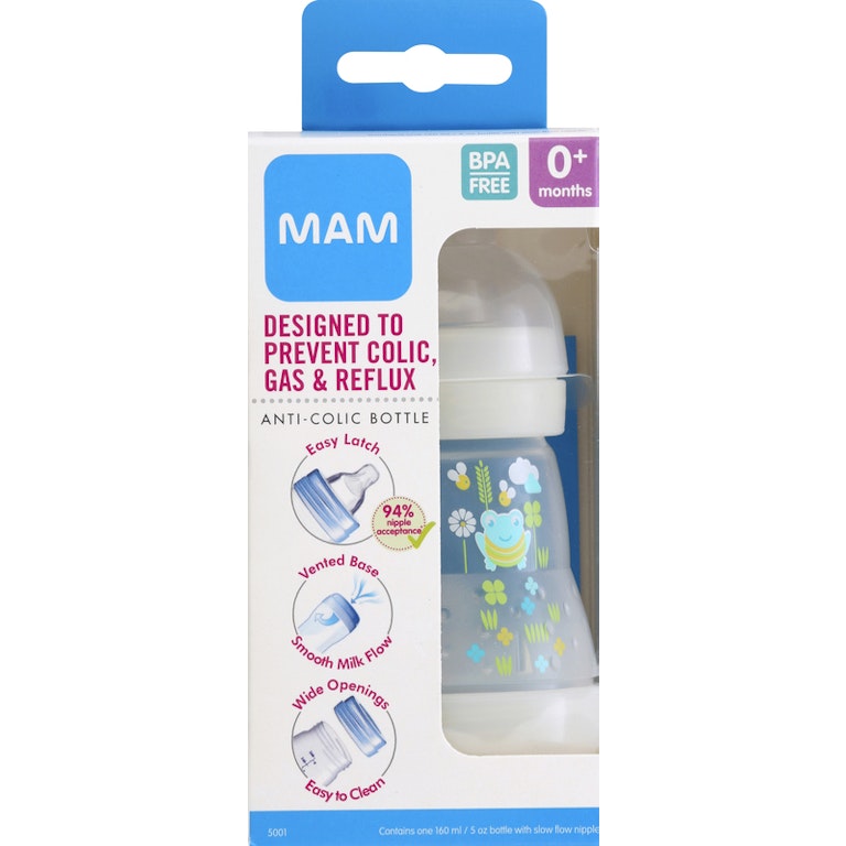 MAM Bottle, Anti-Colic, 0+ Months, Ounce Giant Eagle Because