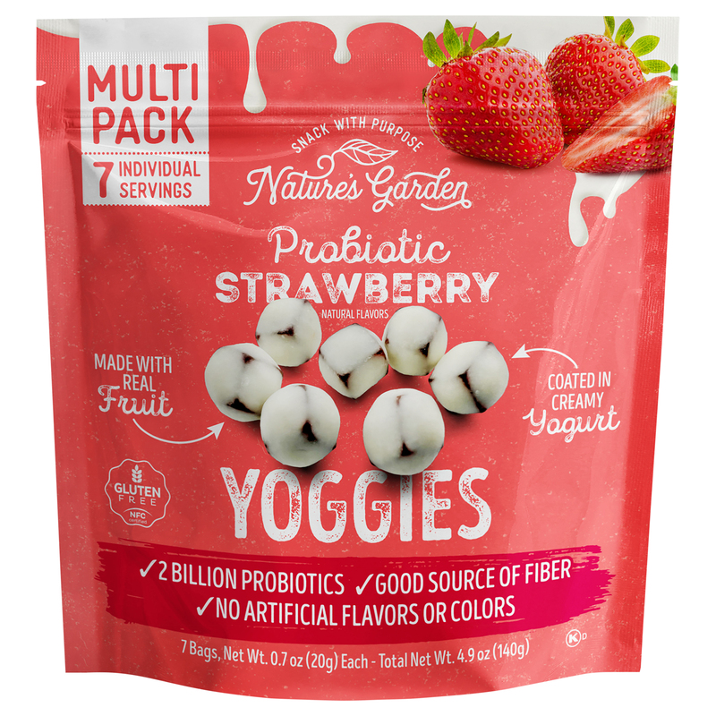 Nature's Garden Probiotic Strawberry Yoggies Multi Pack | Giant