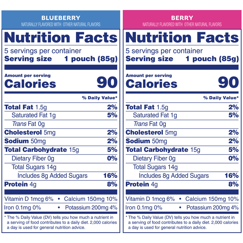 GoGo Squeez Yogurtz Variety Pack, Blueberry, Berry, 10 Pack, 3 Oz