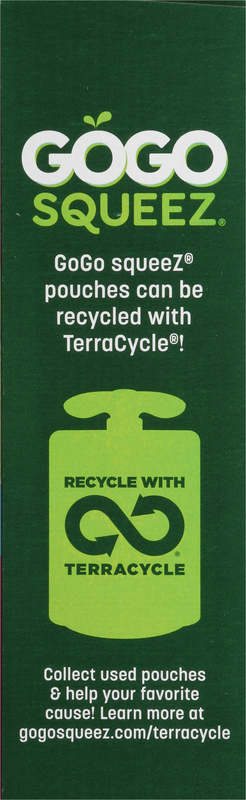 GoGo Squeez Fruit Blend, with Electrolytes, Cherry Raspberry