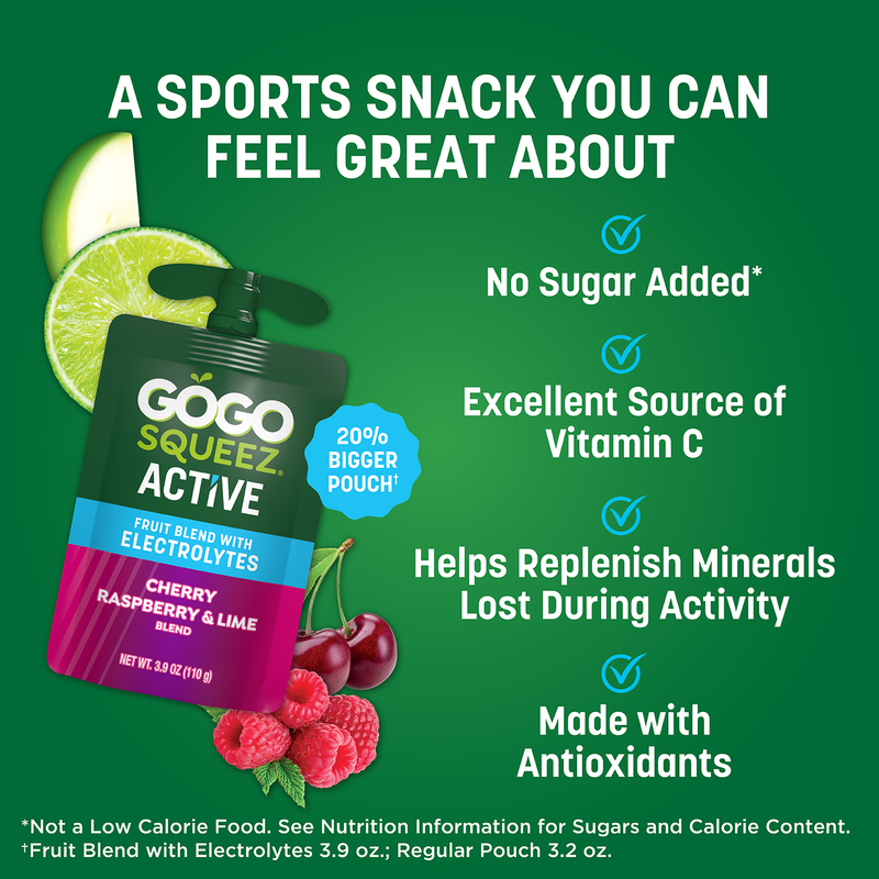 GoGo Squeez Fruit Blend, Cherry Raspberry & Lime | Giant Eagle