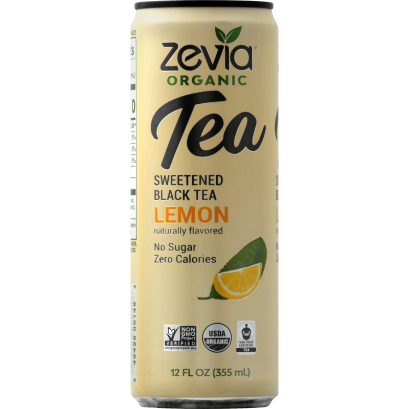 Zevia Black Tea, Organic, Lemon, Sweetened | Giant Eagle | Because