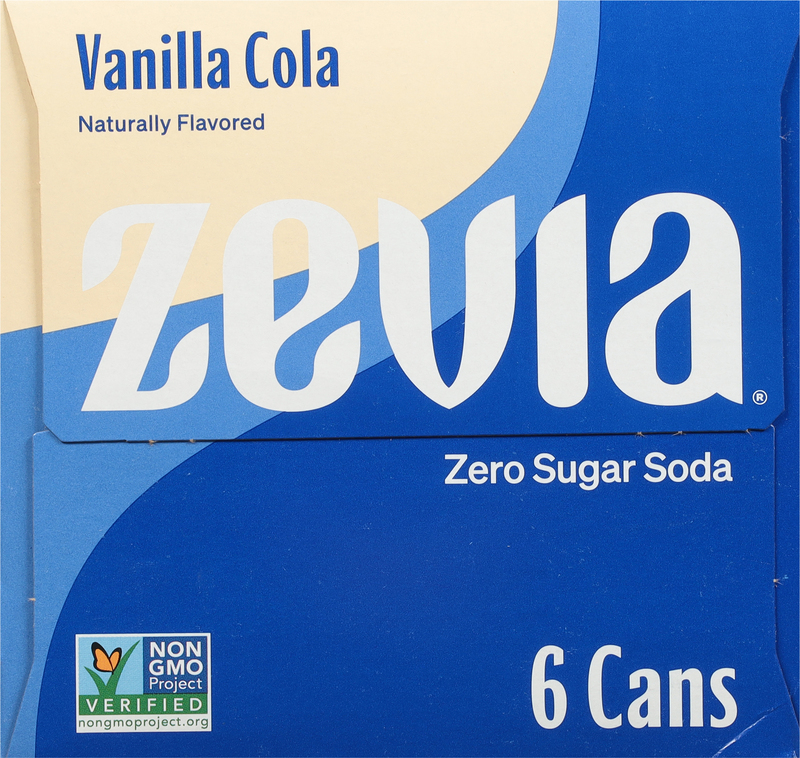 Zevia Soda, Zero Sugar, Vanilla Cola | Giant Eagle | Because It
