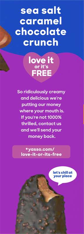 Yasso Frozen Greek Chocolate Crunch Sea Salt Caramel Yogurt Bars