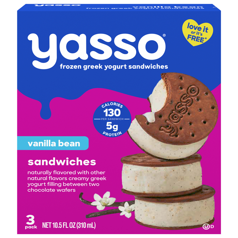 Yasso Greek Cookies 'n Cream Yogurt Sandwiches | Giant Eagle