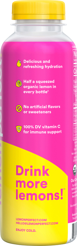 Lemon Perfect Organic Zero Sugar Dragon Fruit Mango Lemon Water