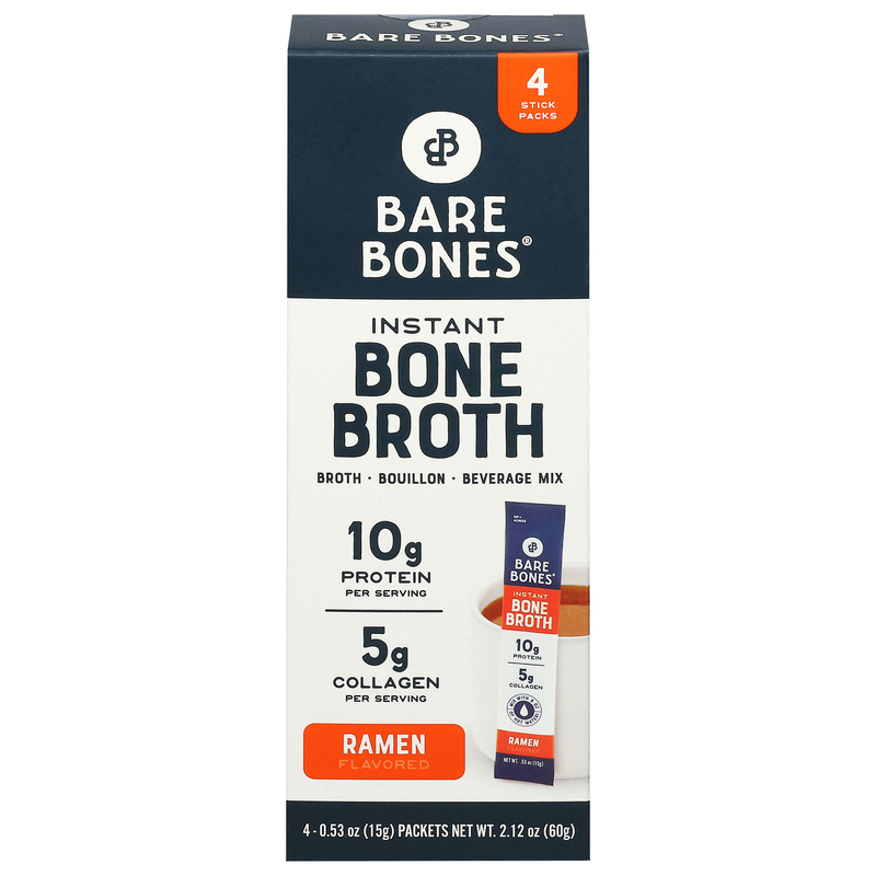Bare Bones Bone Broth, Instant, Ramen Flavored, Stick Packs