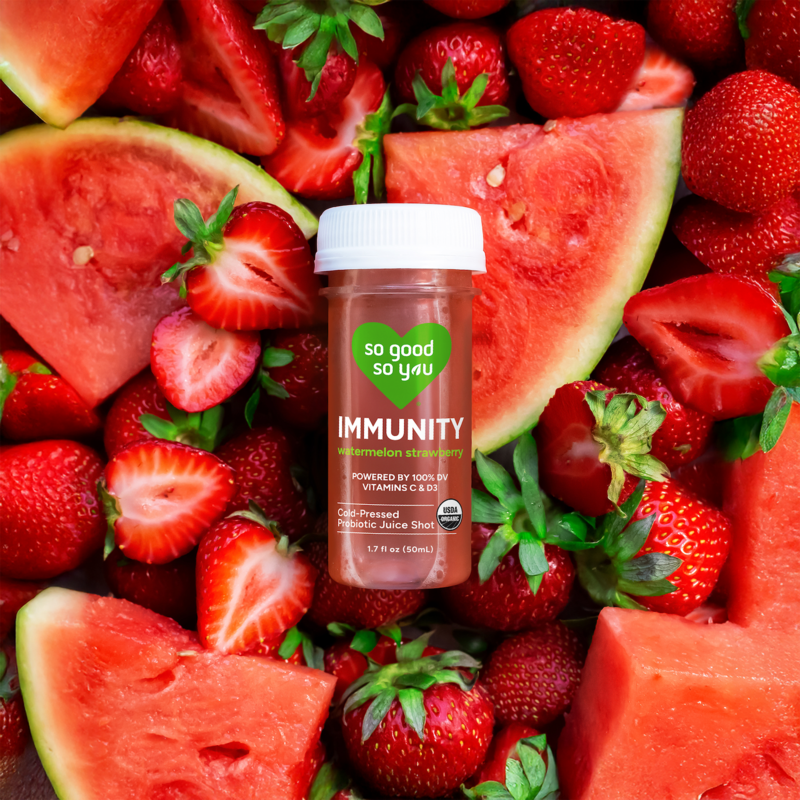 So Good So You Probiotic Juice Shot, Watermelon Strawberry
