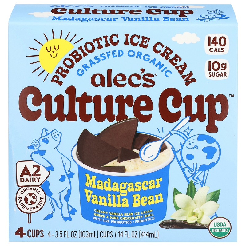 Alec's Probiotic Ice Cream, Madagascar Vanilla Bean | Giant Eagle