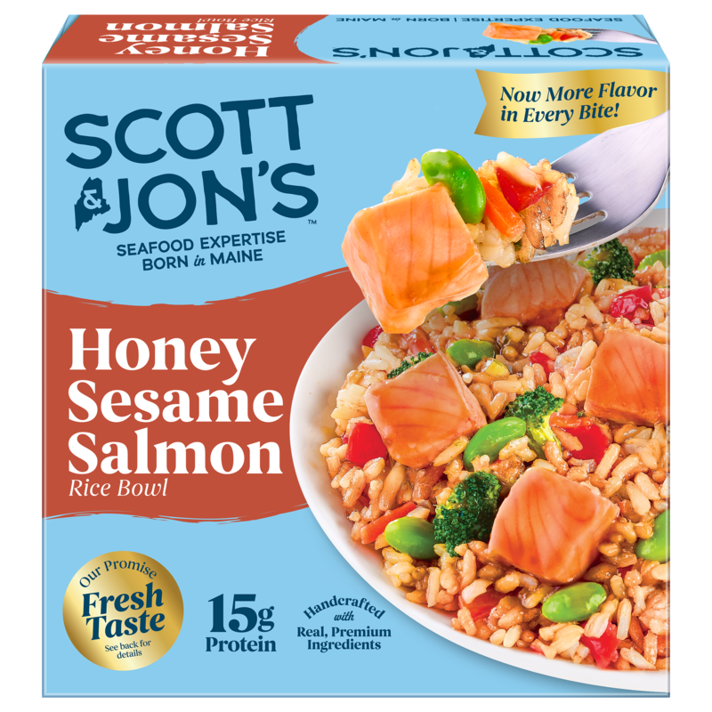 Scott & Jon's Honey Sesame Salmon Rice Bowl Frozen Meal | Giant