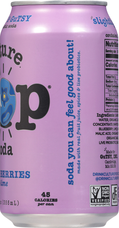 Culture Pop Probiotic Soda, Wild Berries & Lime | Giant Eagle