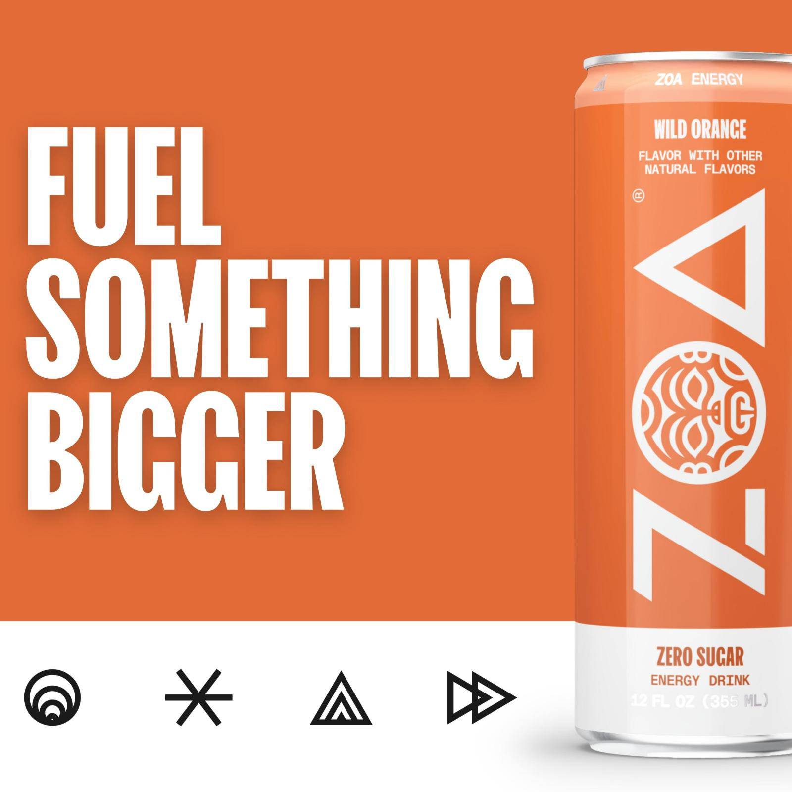 ZOA Energy Drink, Wild Orange, Zero Sugar, 12 Fl oz. | Giant Eagle