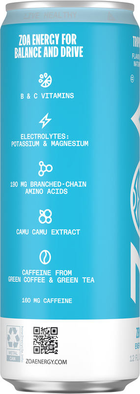 ZOA Energy Drink, Tropical Punch, Zero Sugar, 12 Fl oz. | Giant