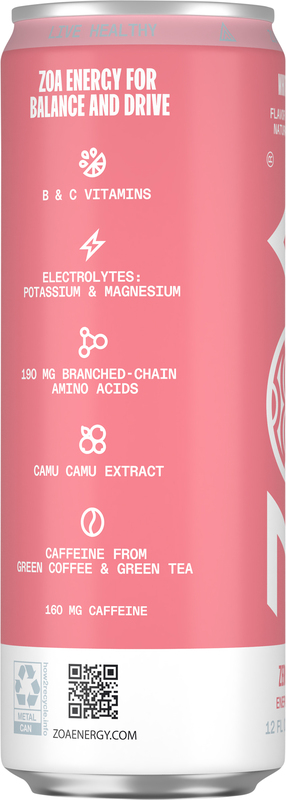 ZOA Energy Drink, White Peach, Zero Sugar, 12 Fl oz. | Giant Eagle