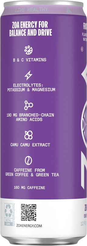 Zoa Frosted Grape Zero Sugar Soda 12-oz beer cans, 0.0% ABV