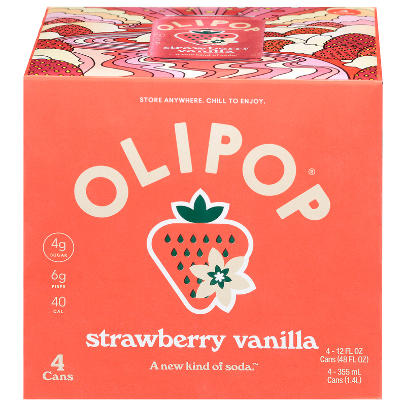 Olipop Strawberry Vanilla Soda | Giant Eagle | Because It Matters