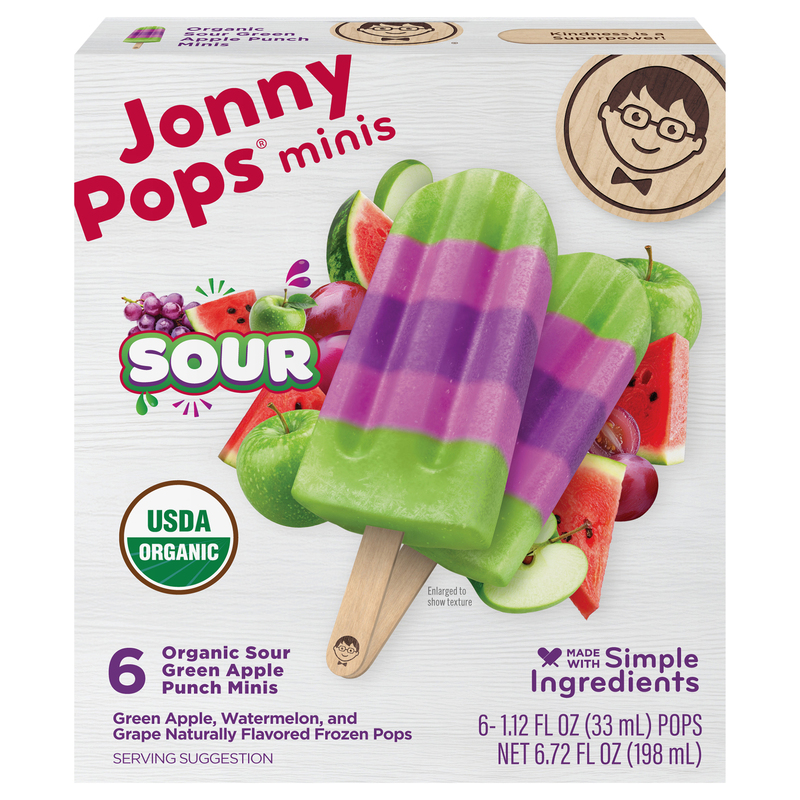 JonnyPops Organic Sour Green Apple Punch Minis Pops | Giant Eagle