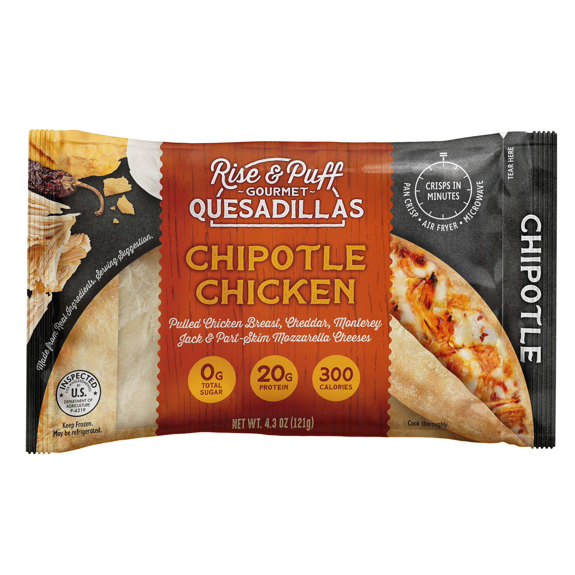 Rise & Puff Gourmet Chipotle Chicken Quesadillas | Giant Eagle