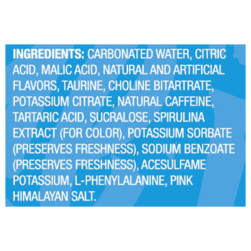 Ryse Zero Sugar Sour Punch Sour Blue Raspberry Fuel Energy | Giant