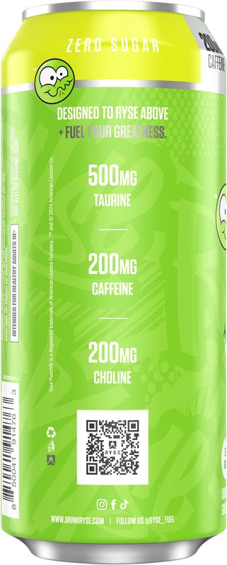 Ryse Zero Sugar Sour Punch Sour Green Apple Fuel Energy | Giant
