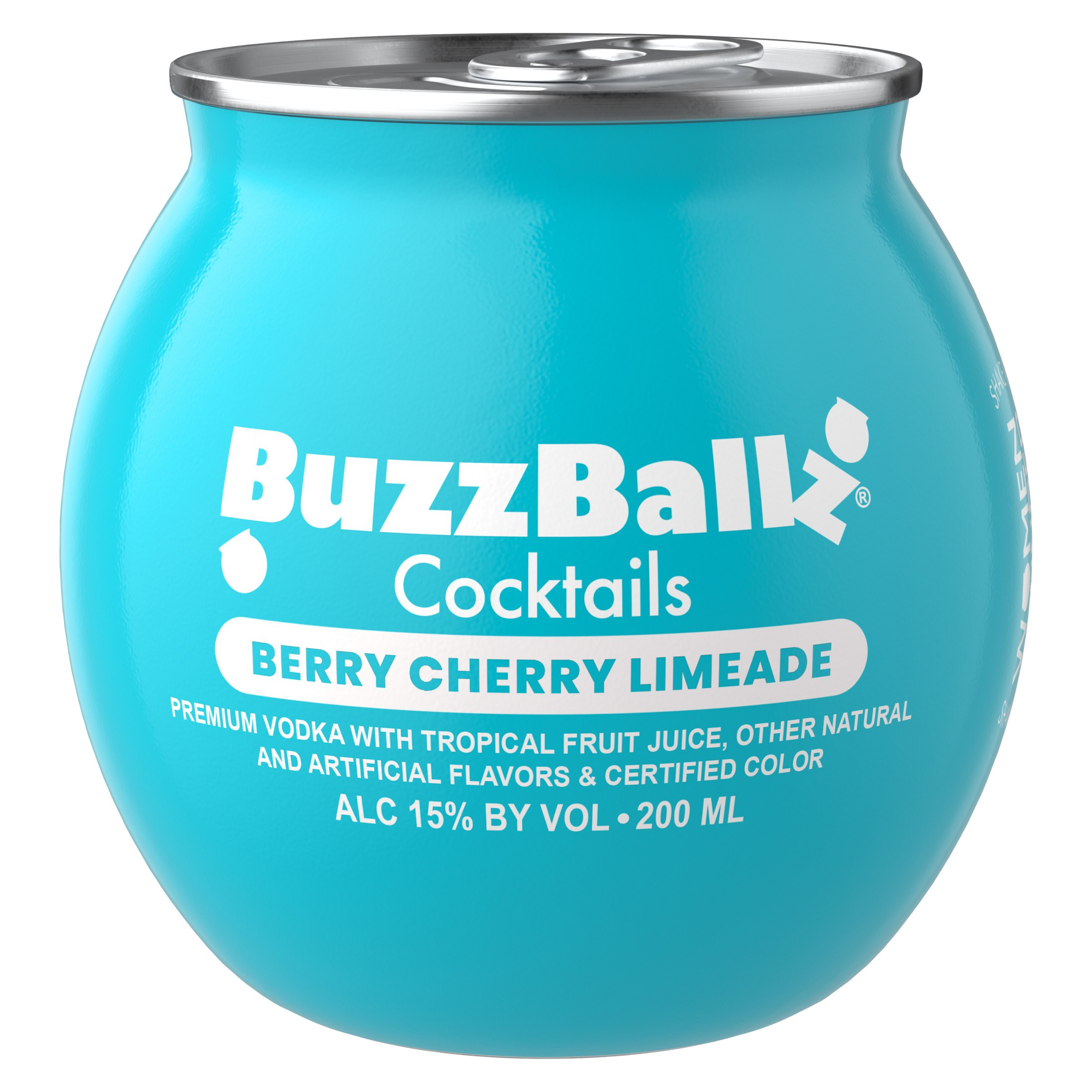 BuzzBallz Berry Cherry Limeade Cocktail, 200ml, 30 Proof (15% ABV
