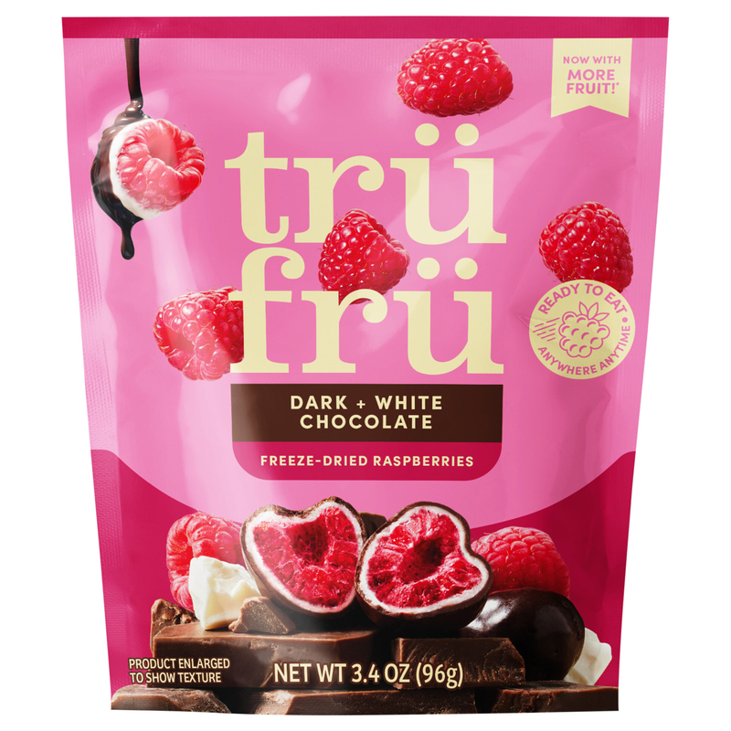 Tru Fru Freeze-Dried Dark + White Chocolate Raspberries | Giant