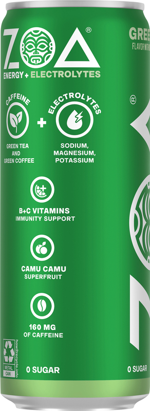 Zoa Green Apple Zero Sugar Single 12 Oz Aluminum Can 0% ABV