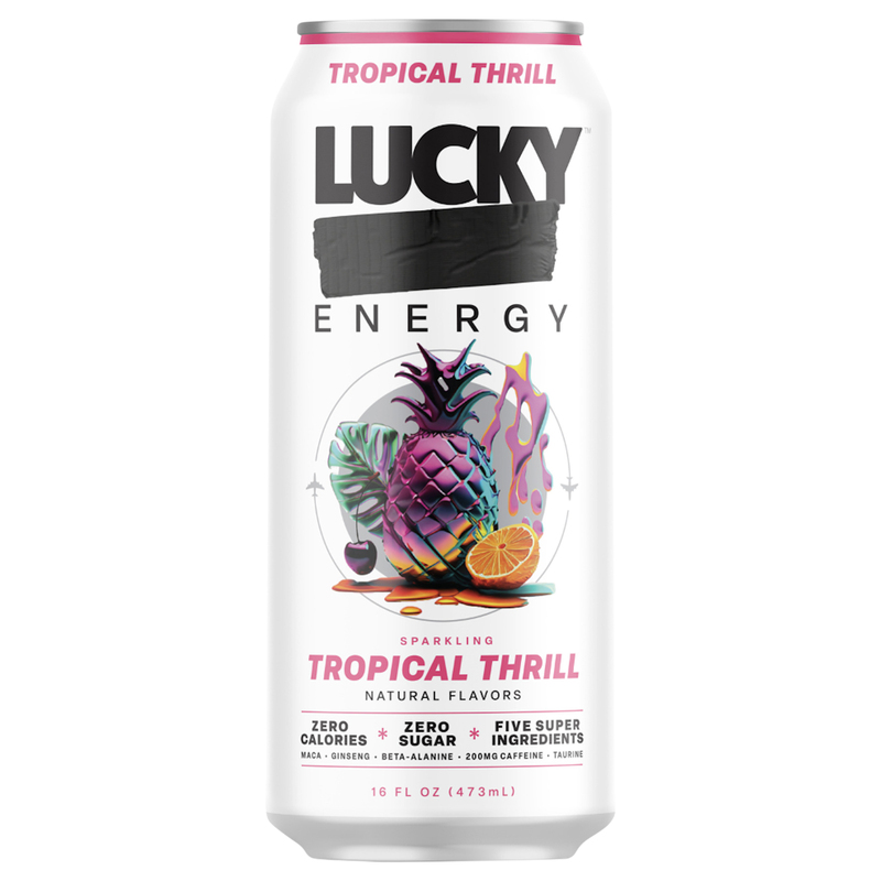 Lucky Energy Sparkling Tropical Thrill Energy Drink | Giant Eagle