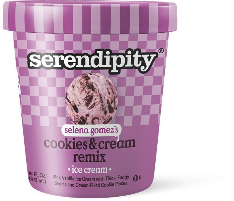 Serendipity Selena Gomez's Cookies & Cream Remix Ice Cream | Giant