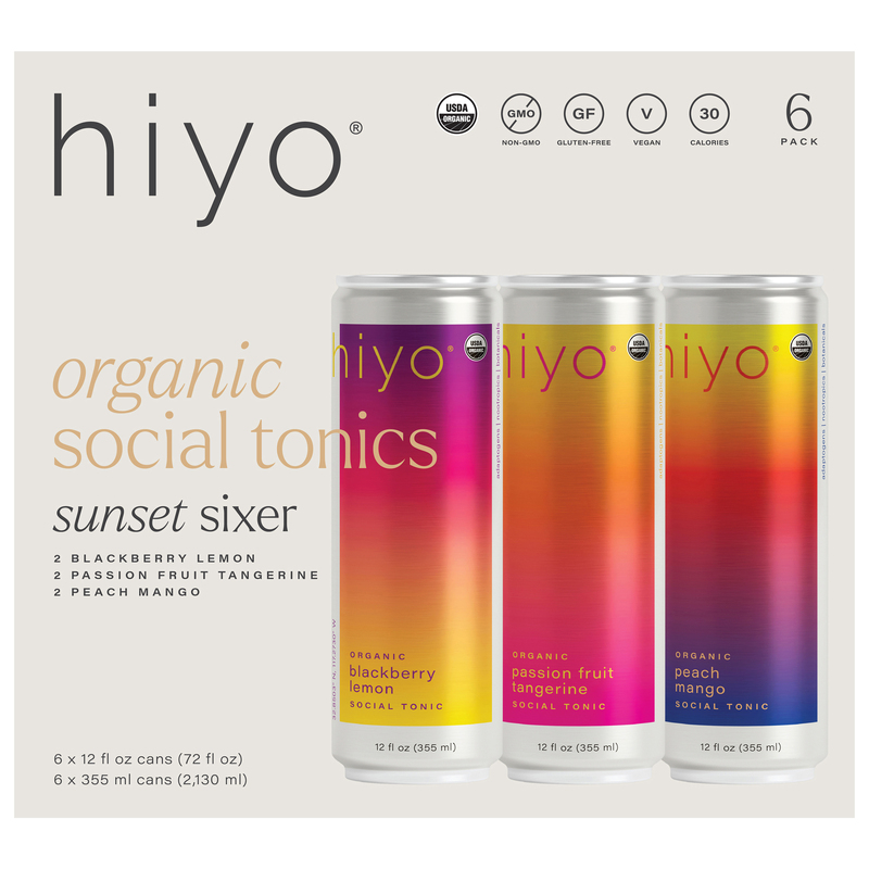 Hiyo Organic Sunset Sixer Social Tonic | Giant Eagle | Because It