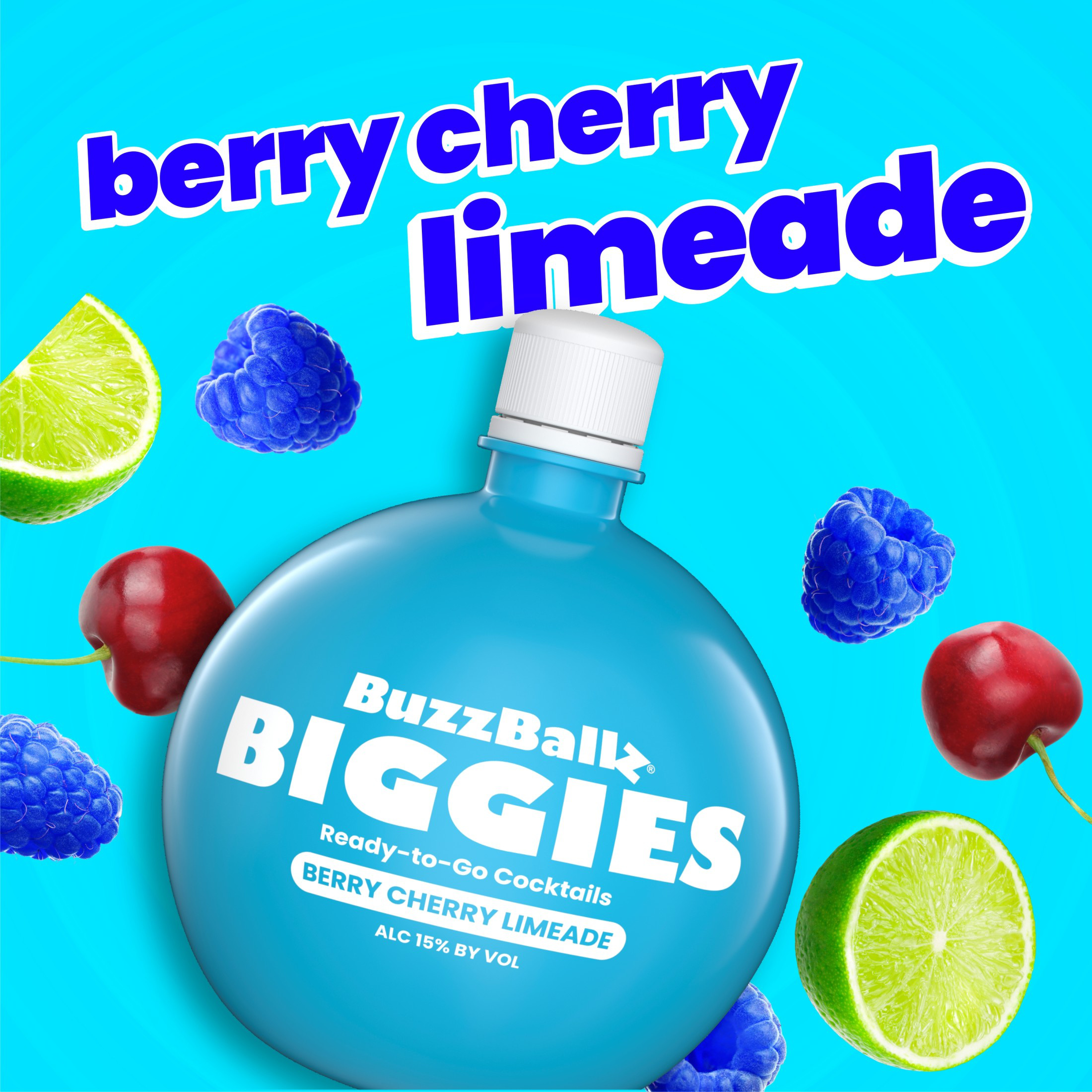BuzzBallz Berry Cherry Limeade Cocktail, 1.75l, 30 Proof (15% ABV