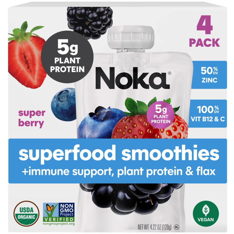 Noka Superfood Smoothie, Super Berry 4pack | Giant Eagle | Because
