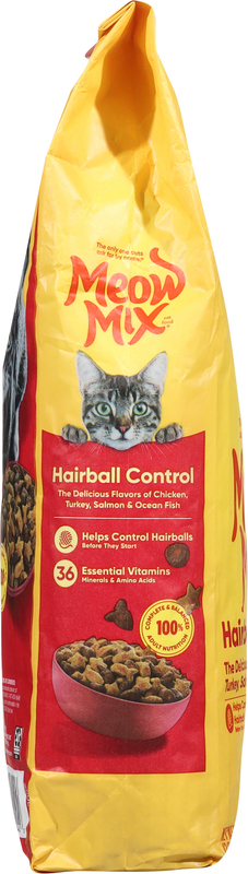 Meow Mix Hairball Control Dry Cat Food for Adult Cat, 6.3 lb. Bag