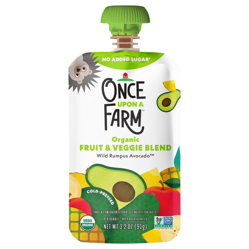 Once Upon a Farm Organic Wild Rumpus Avocado Fruit & Veggie Blend