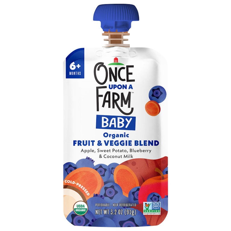 Once Upon a Farm Fruit Veggie Blend, Organic, Apple, Sweet