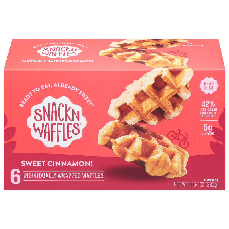 Snackn Waffles Waffles, Sweet Cinnamon, Grab N-Go | Giant Eagle