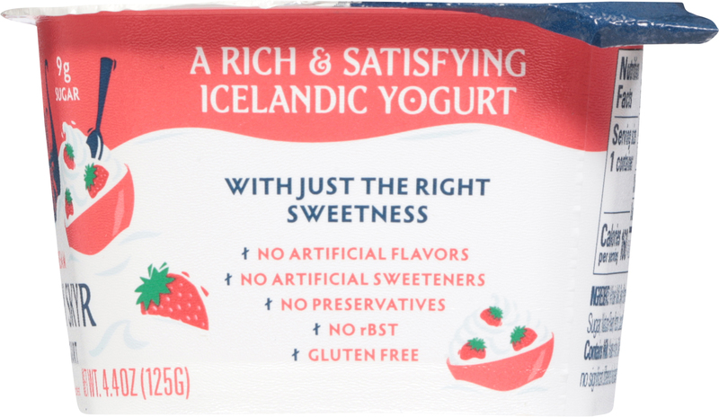 Icelandic Provisions Extra Creamy Strawberries & Cream Skyr
