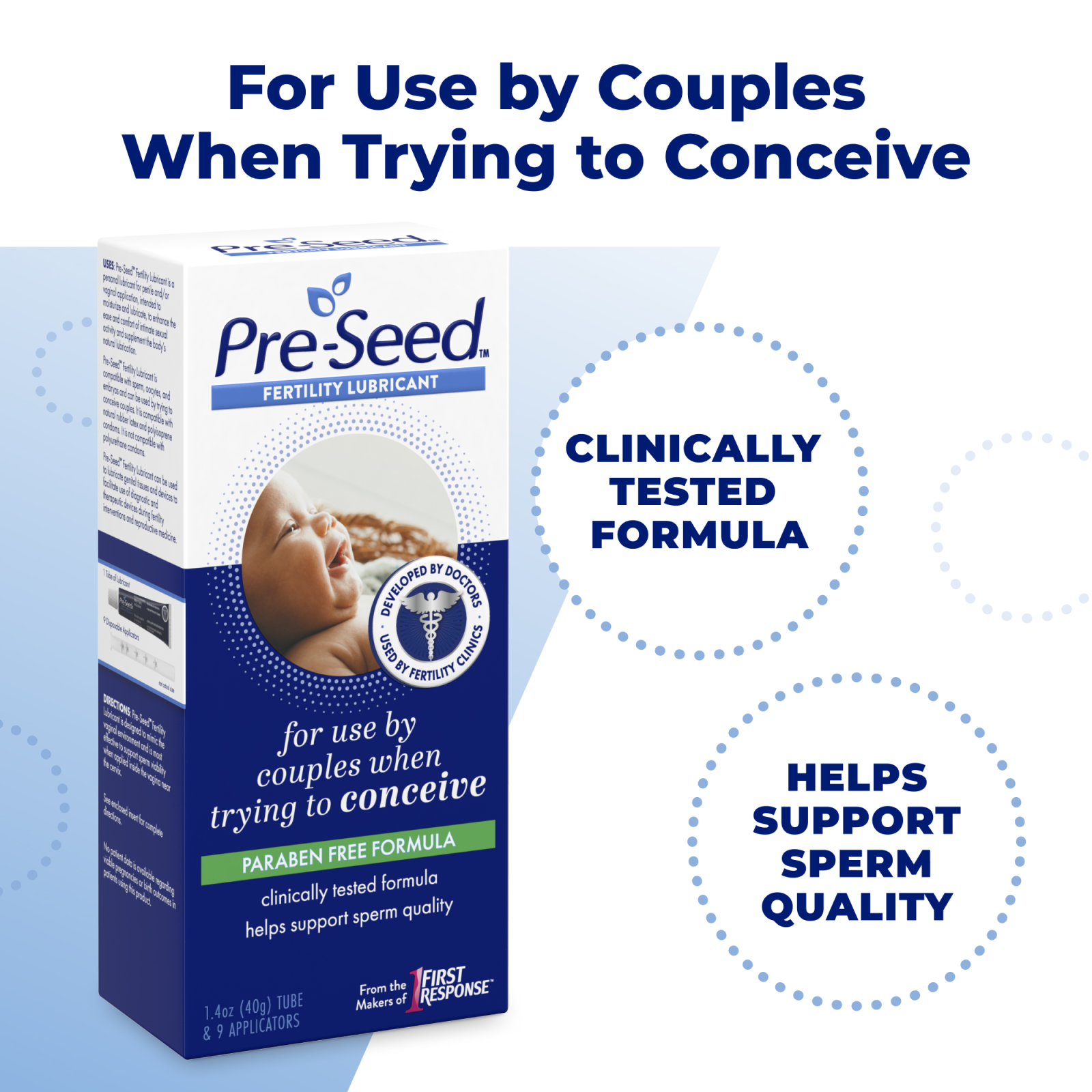 Pre-Seed Fertility Lubricant, for Use by Couples Trying to Conceive, 1.4 oz  Tube and 9 Applicators | Giant Eagle | Because It Matters