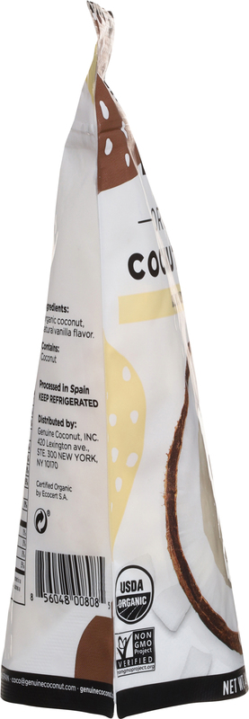 Genuine Coconut Coconut Chunks, Organic, Natural Vanilla Flavor