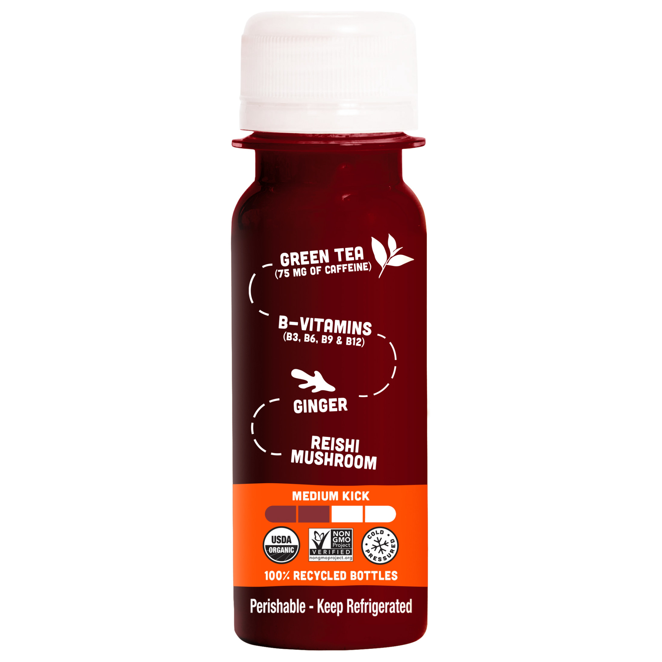 Vive Organic Wellness Shot, Energy + Immunity, Blueberry Ginger, 2