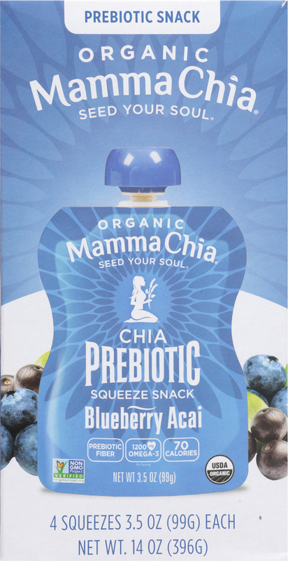Mamma Chia Organic Blueberry Acai Prebiotic Squeeze Snack | Giant