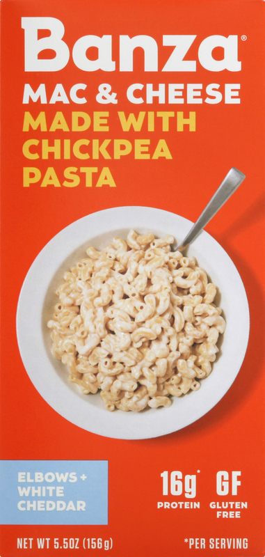 Banza Mac & Cheese, Made with Chickpea Pasta, Elbows + White