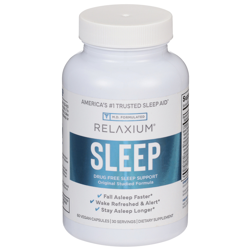 Relaxium Sleep Support 120 Vegan Capsules Melatonin Ashwagandha MADE IN