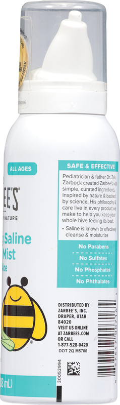 Zarbee's Baby Nasal Saline Spray, Soothing Sterile Mist with Aloe, Newborns  & Up, Cleansing NoseRelief, 3 fl oz | Giant Eagle | Because It Matters |  Grocery Store & Pharmacy