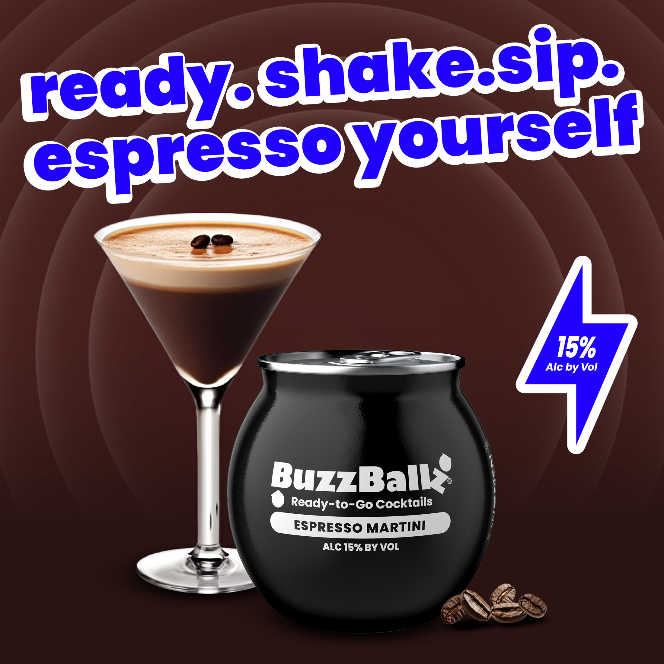 BuzzBallz Espresso Martini Cocktail 200ml 30 Proof | Giant Eagle