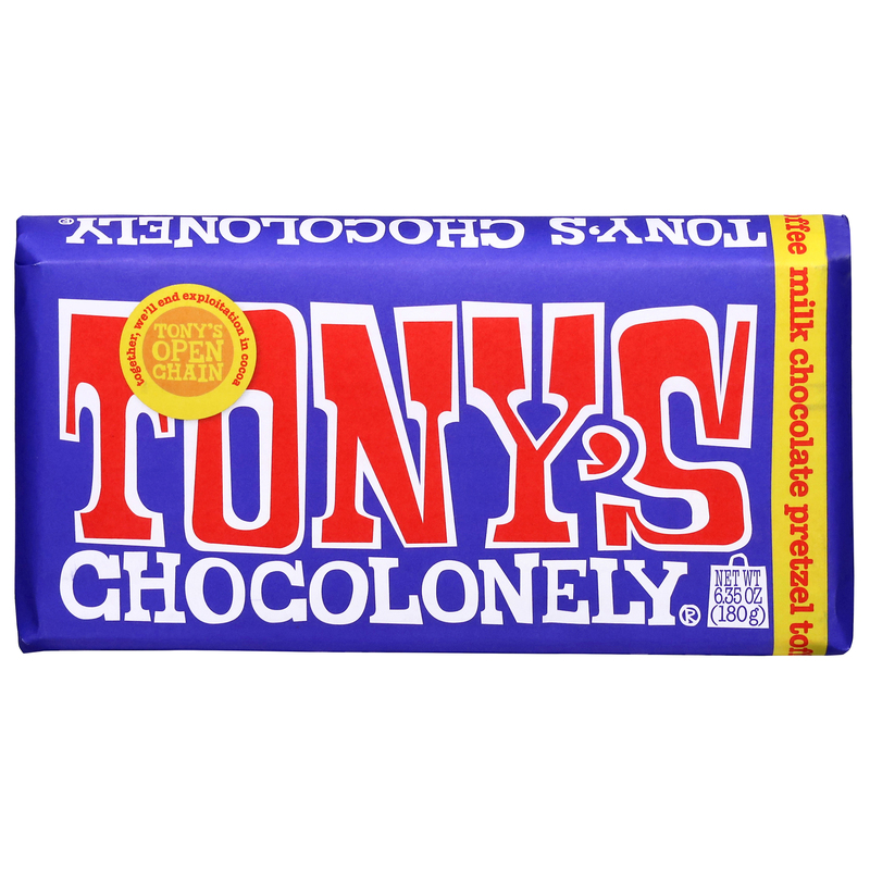 Tony's Chocolonely Pretzel Toffee Milk Chocolate | Giant Eagle