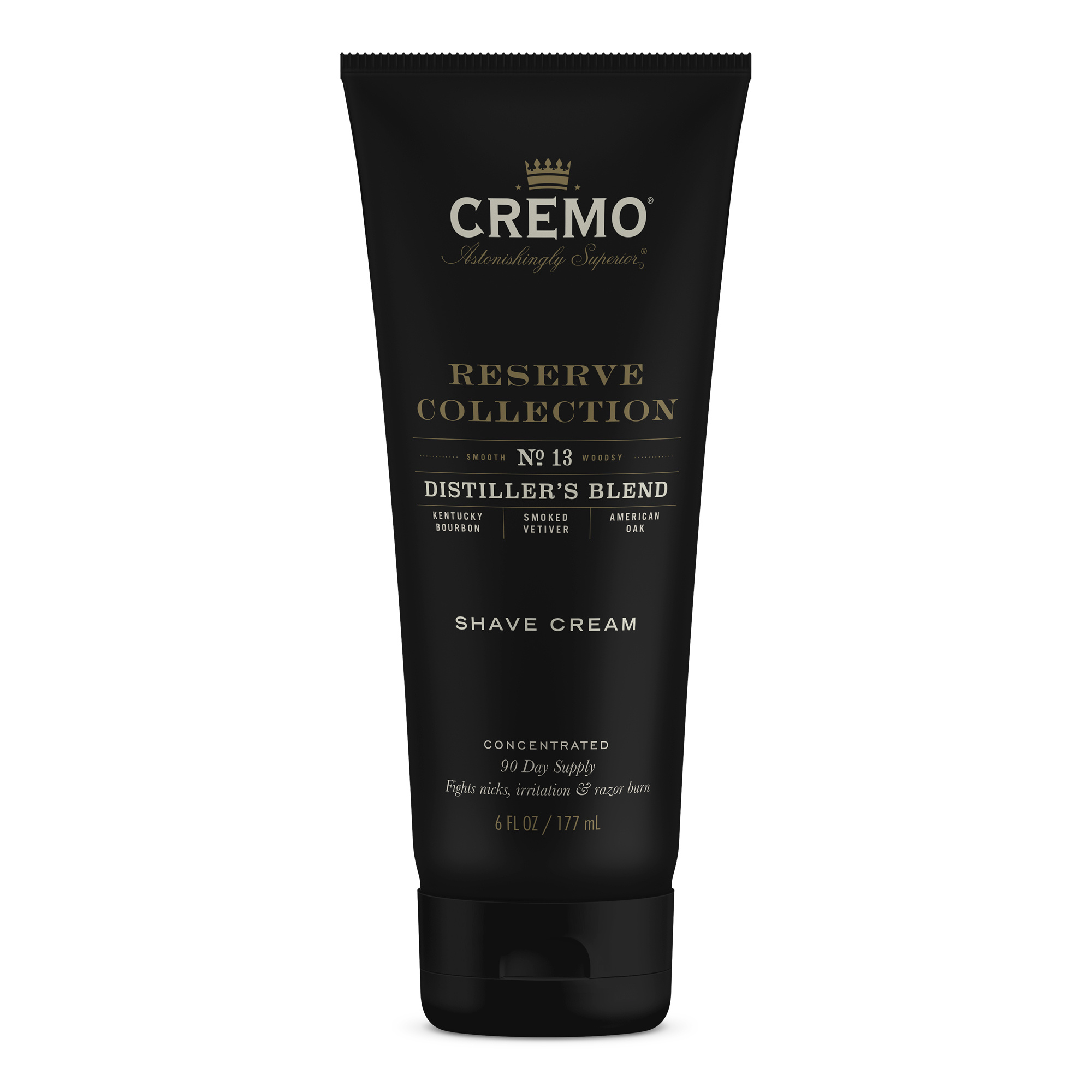 Cremo Distiller's Blend Reserve Collection Shave Cream, 6 Fl Oz