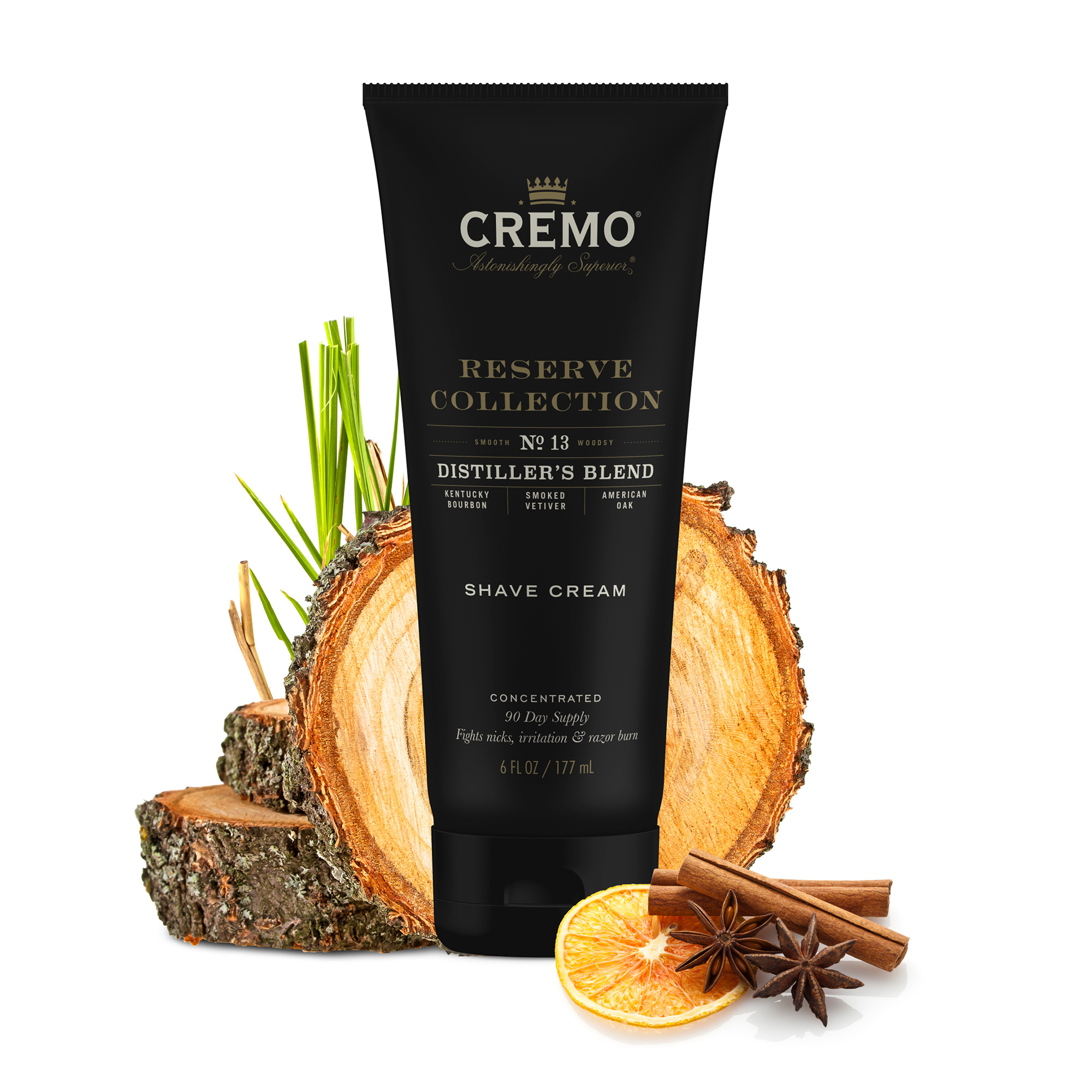 Cremo Distiller's Blend Reserve Collection Shave Cream, 6 Fl Oz