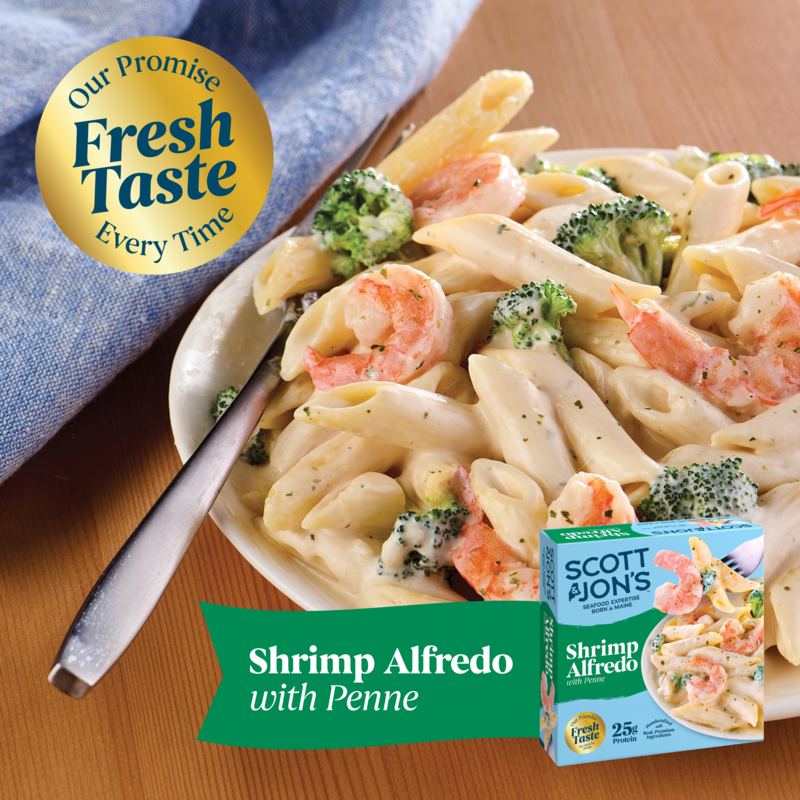 Scott & Jon's Shrimp Alfredo Pasta Bowl Frozen Meal | Giant Eagle